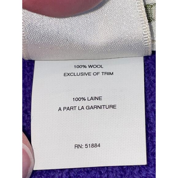 Vintage Patagonia Purple 100% Wool Jacket - Size L - Hong Kong Made - STY51199 - Picture 6 of 12